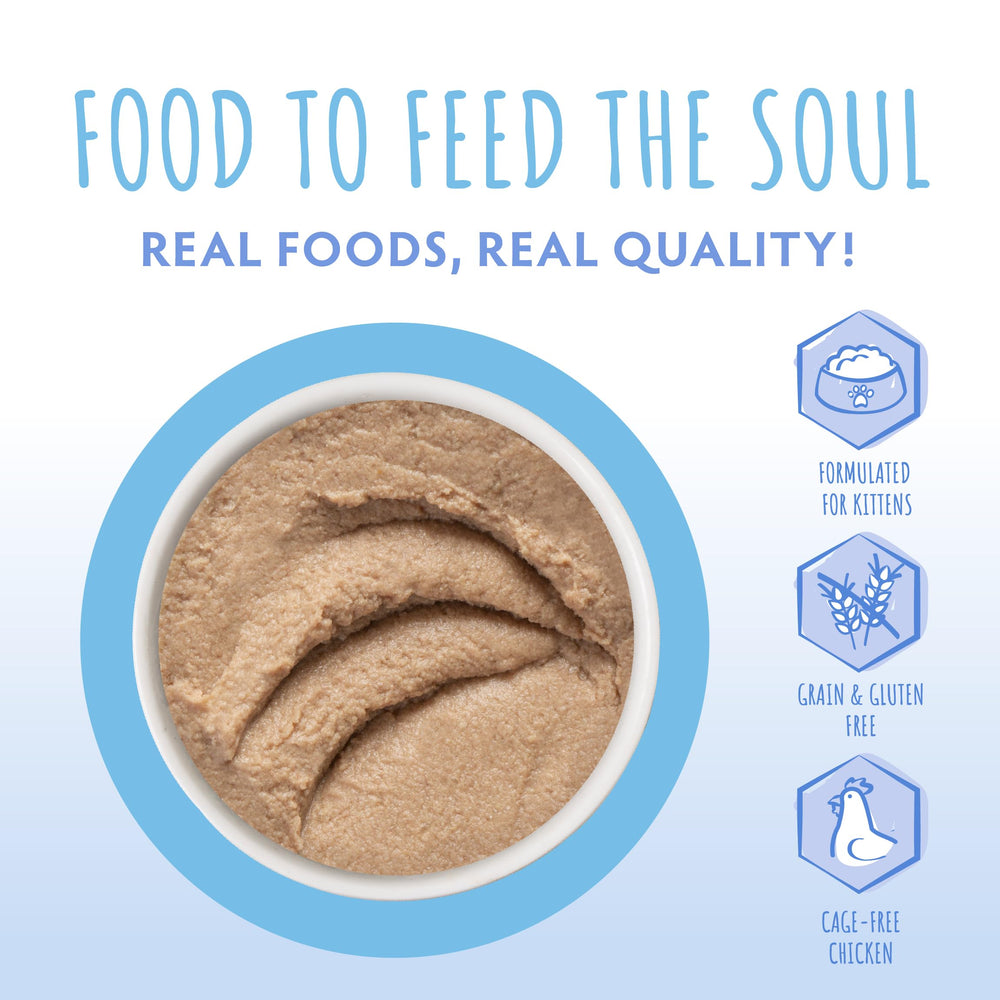 Soulistic détails étiquette produit 3oz indiquant ingrédients naturels et absence de céréales.