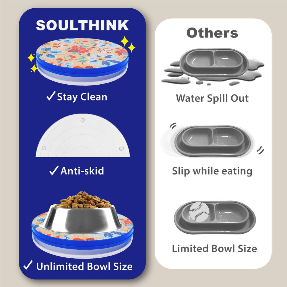 SoulThink plat-nourriture-animaux-facile-nettoyage: entretien rapide et simple.