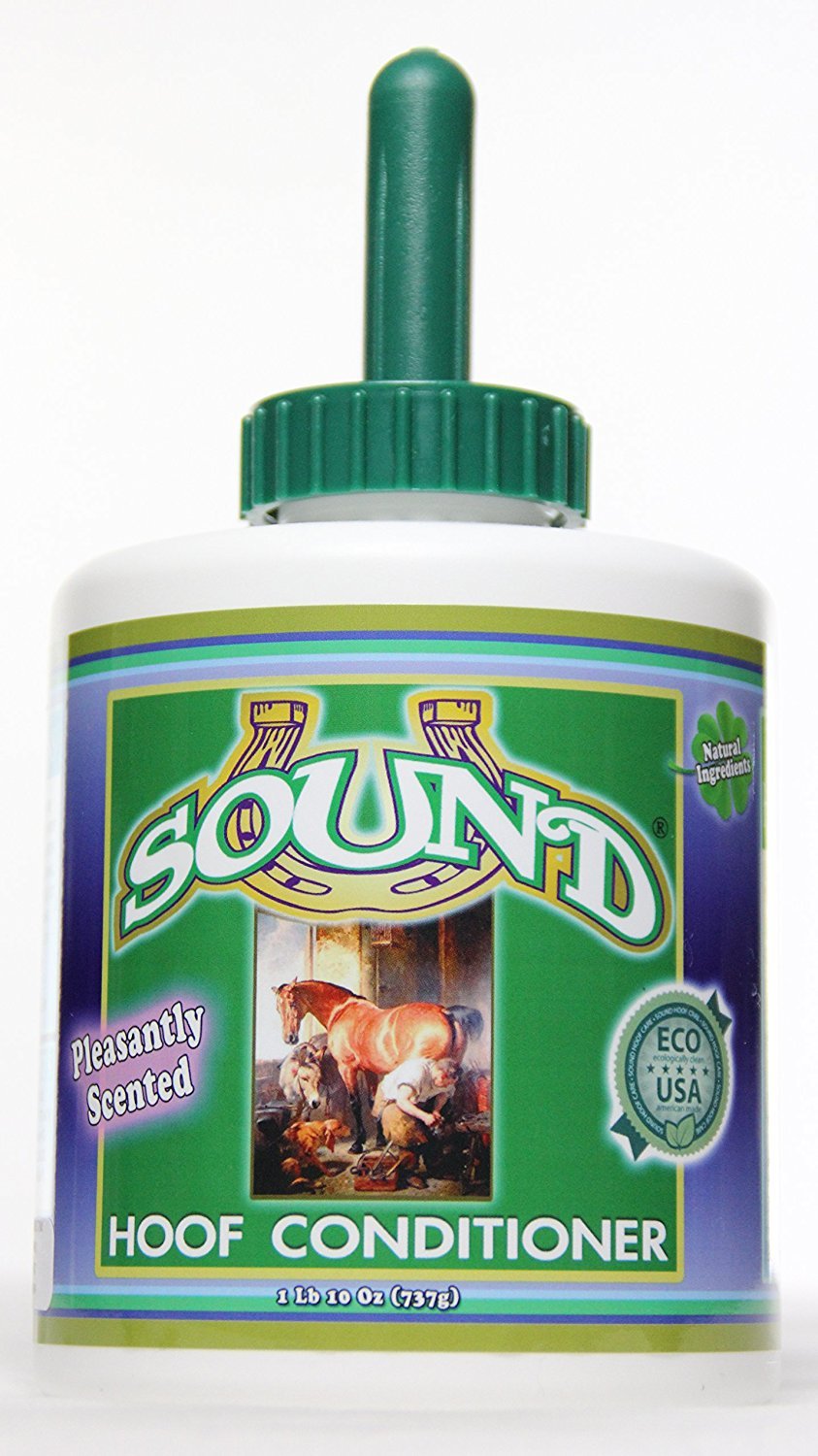 Conditionneur SOUND Hoof : bouteille et applicateur pour nourrir et protéger le sabot.