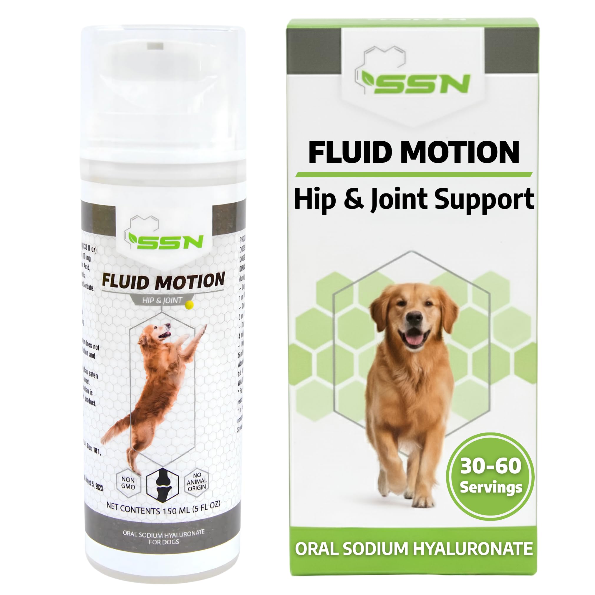 Sound Science Nutrition Fluid Motion – bouteille 150 ml, soutien des articulations pour chiens.