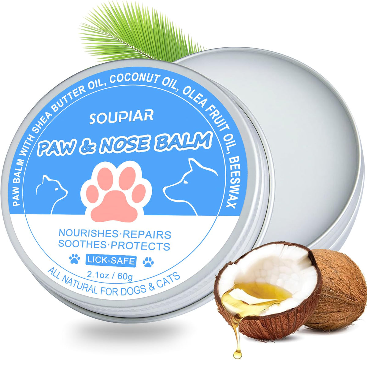 Soupiar baume-pattes-nez - bouteille pratique pour l'utilisation quotidienne