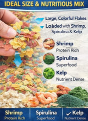 SOUTH SHORE RETAIL flocons-poisson-tropical-krill: goût appétent et nutritionnel