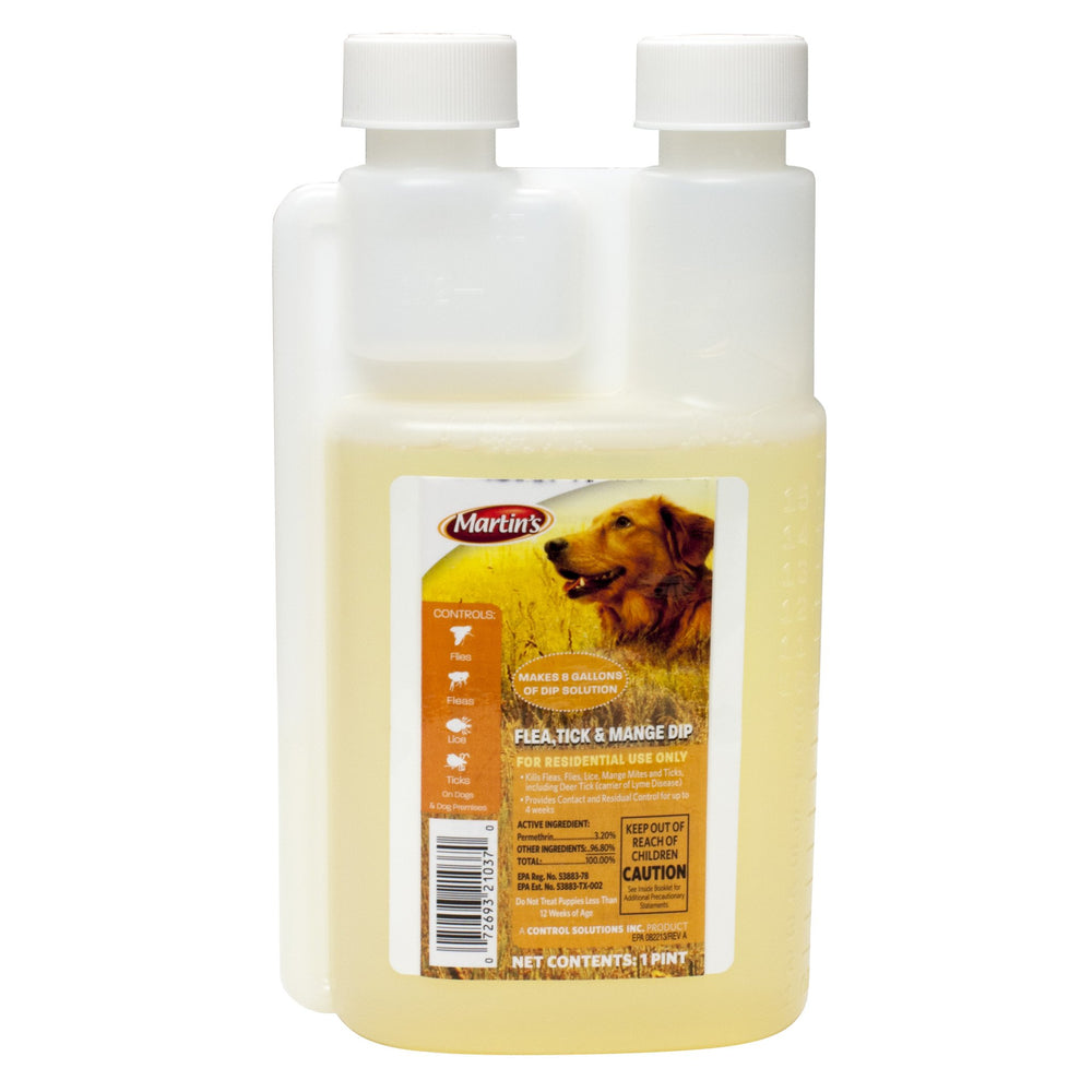 Dip antiparasitaire Southern Ag pour puces et tiques, utile pour les animaux domestiques.