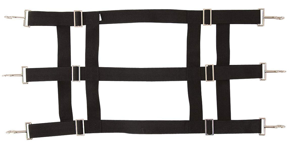 Barriere de stalle Southwestern Equine en nylon premium en installation sur l encadrement, ajuste.