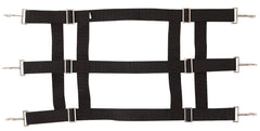 Barriere de stalle Southwestern Equine en nylon premium en installation sur l encadrement, ajuste.