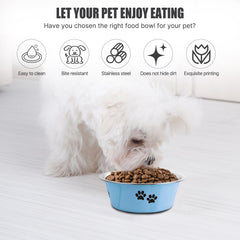 Bol SOUXU inox capacite 29oz, ideale pour petits et moyens chiens.