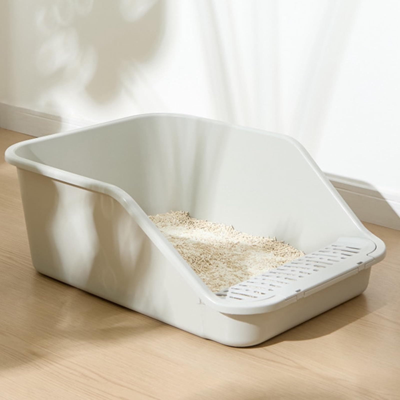 SpaceTime bac-litiere chat usage-interieur, ideal pour l espace prive du chat.
