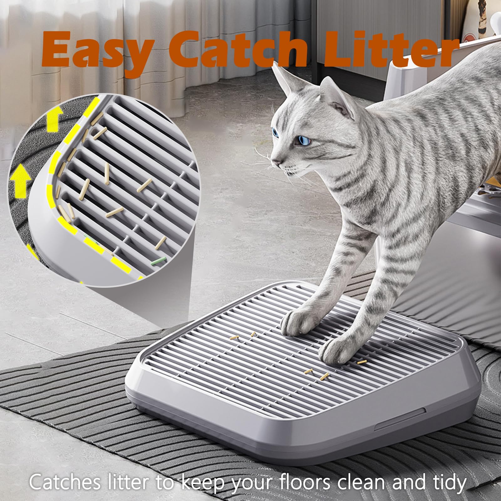 SpaceTime Tapis-litière construction lavable et durable: entretien rapide et simple.