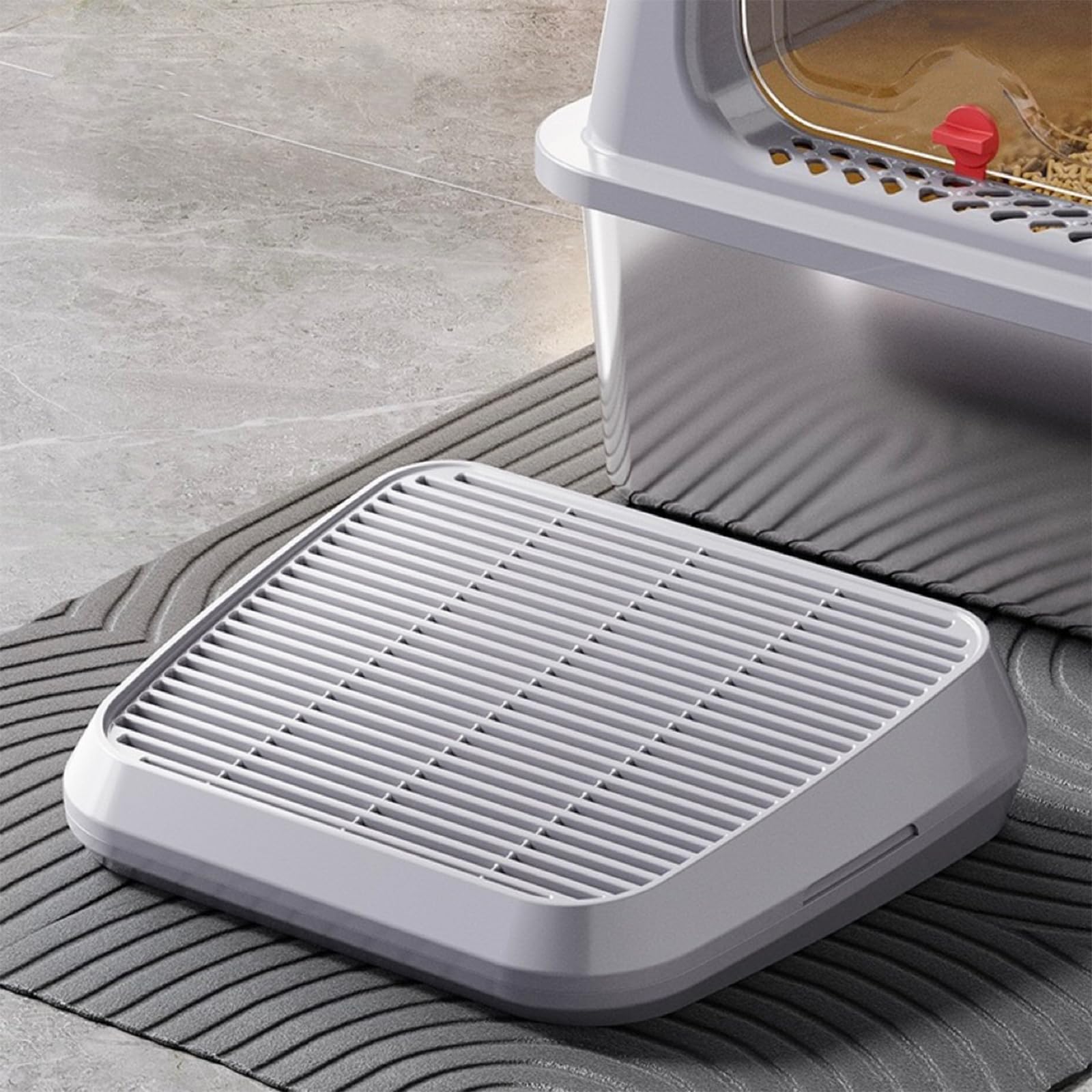 SpaceTime Tapis-litière rampe élevée: facilite l’accès des chats, même les plus âgés.