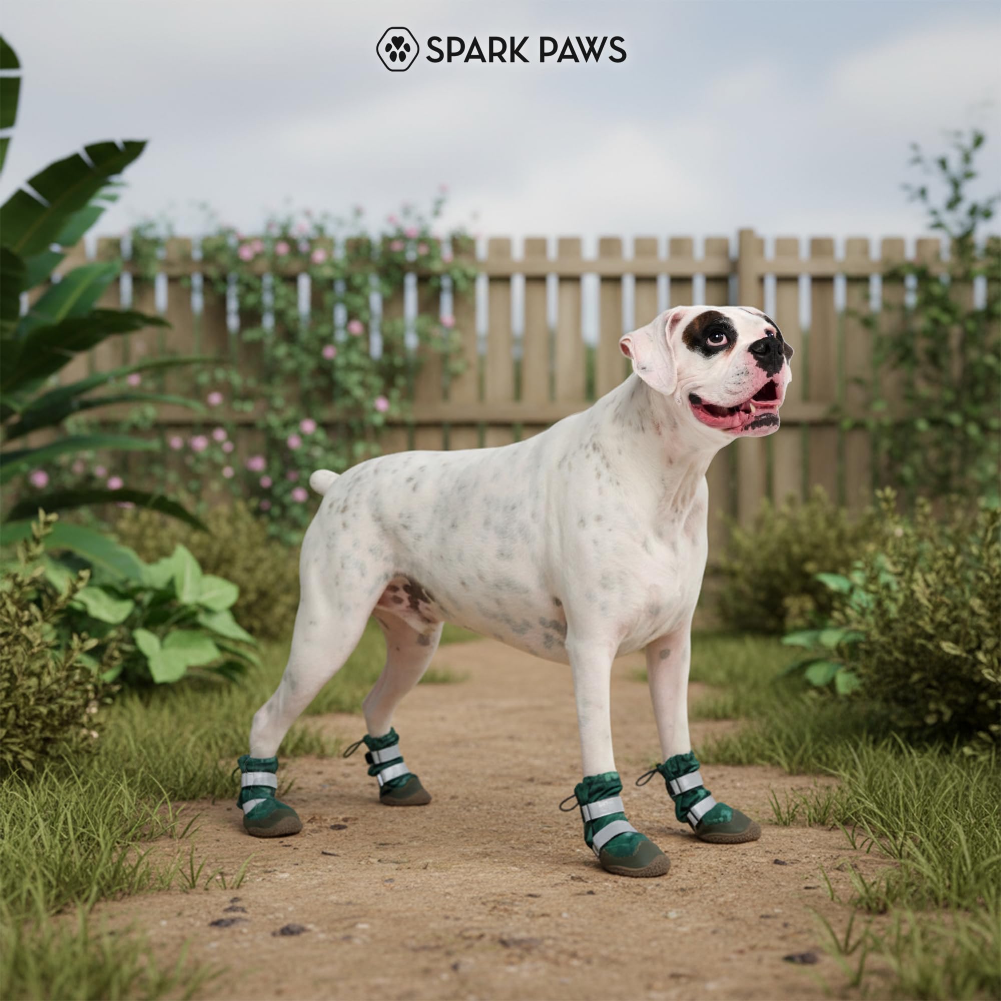Entretien facile Spark Paws vert camo, lavage rapide.