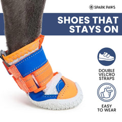 Spark Paws: mesh leger et respirant pour garder les pattes au frais.