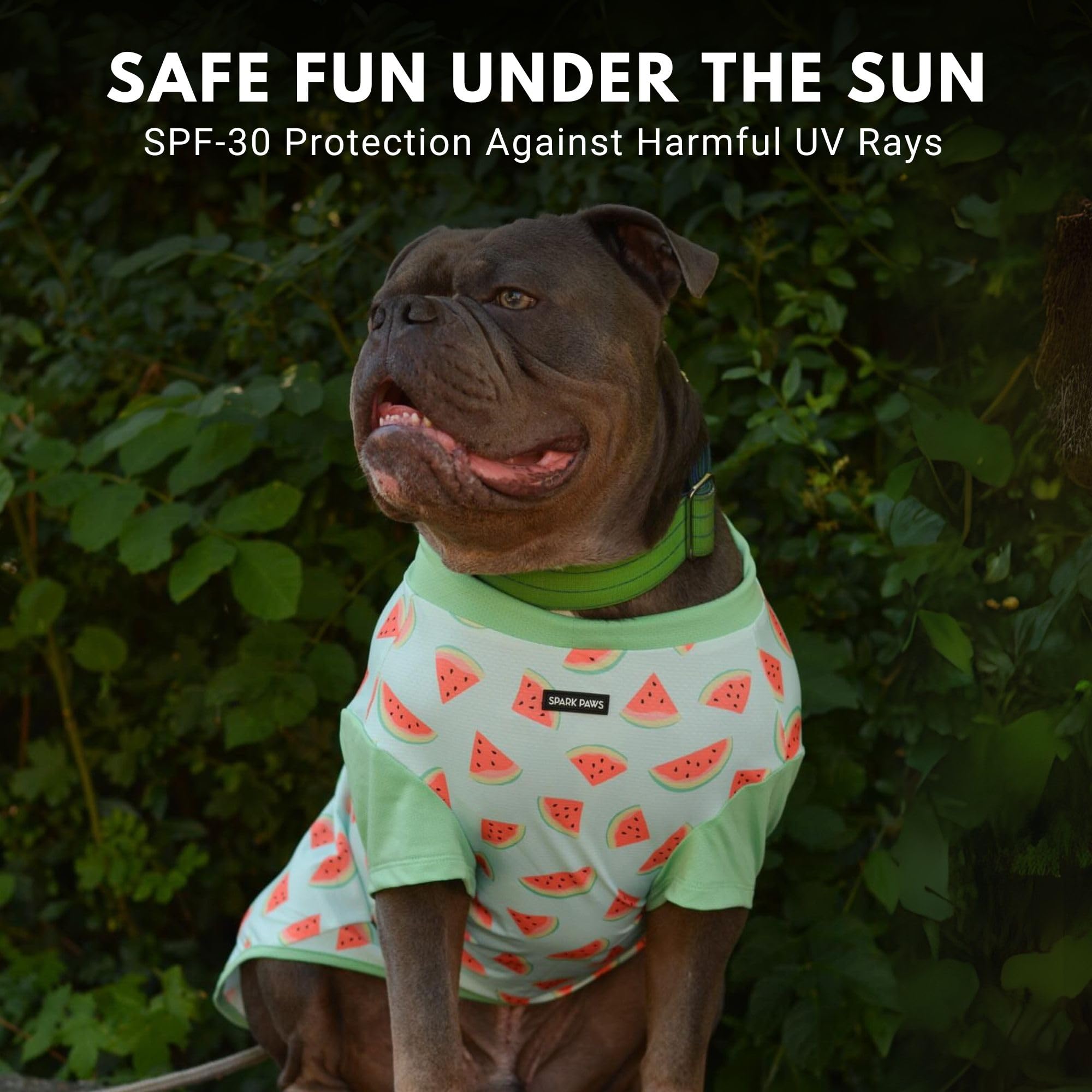 Coupe confortable adaptée à toutes les races avec Spark Paws T-shirt UV.