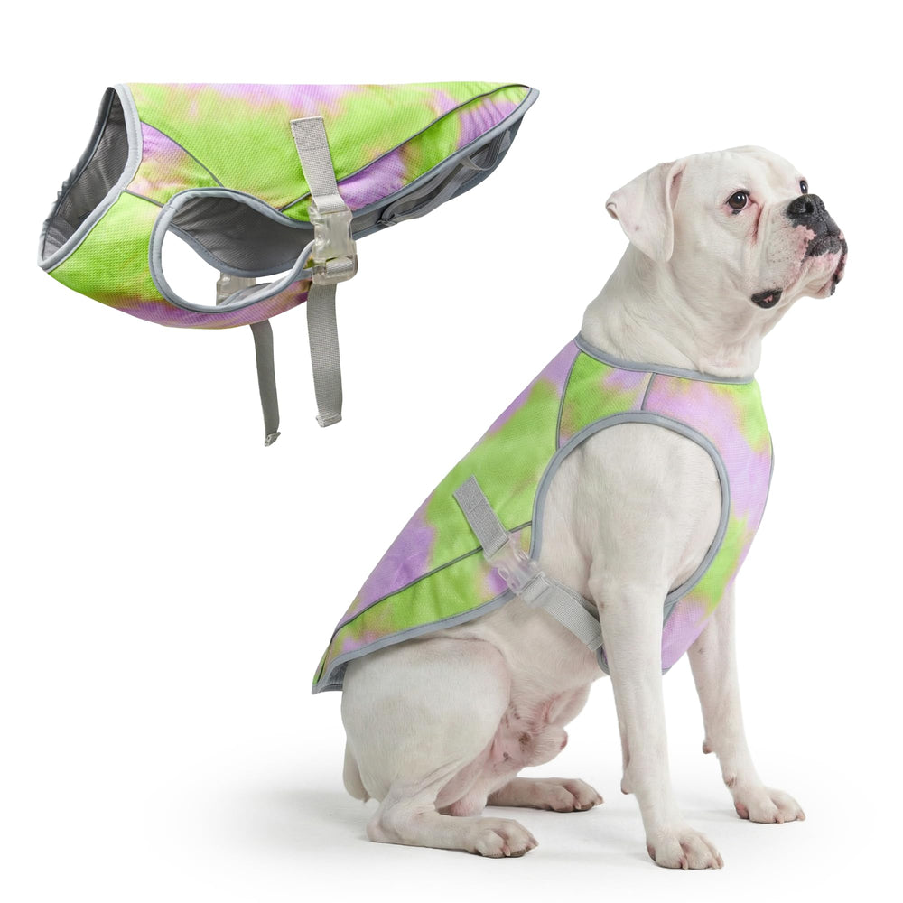 Spark Paws gilet refroidissement chien néon violet 4XL: fraîcheur rapide pendant les sorties.