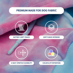 Spark Paws Hoodie chien ajustement poitrine-large pour une coupe confortable.