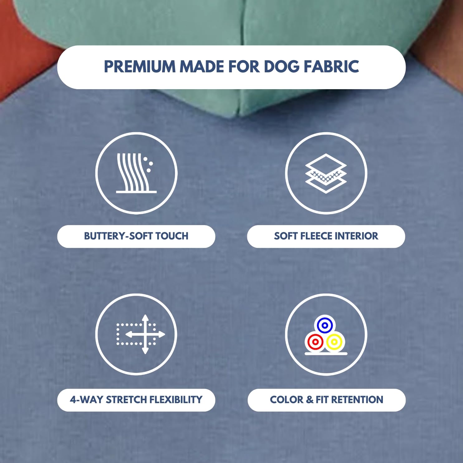 Spark Paws Hoodie, détail tissu doux et coupe flexible.