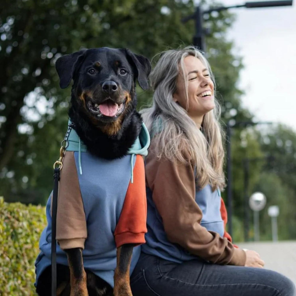 Spark Paws Hoodie, ouverture pour laisse discrète et pratique.