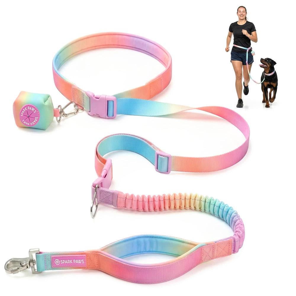 Spark Paws laisse main libre autour de la taille pour courir sans effort