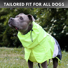 Manteau Spark Paws pour chien, tour de cou ajustable pour protection ciblée.