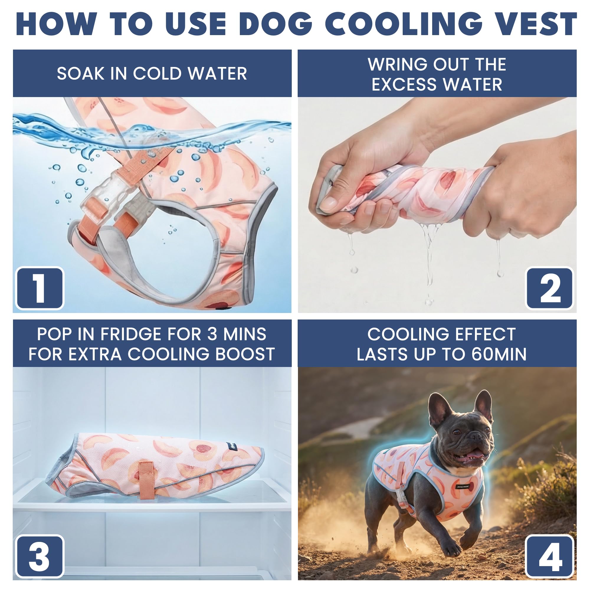 Option congélation Spark Paws pour refroidissement renforcé sur chien.