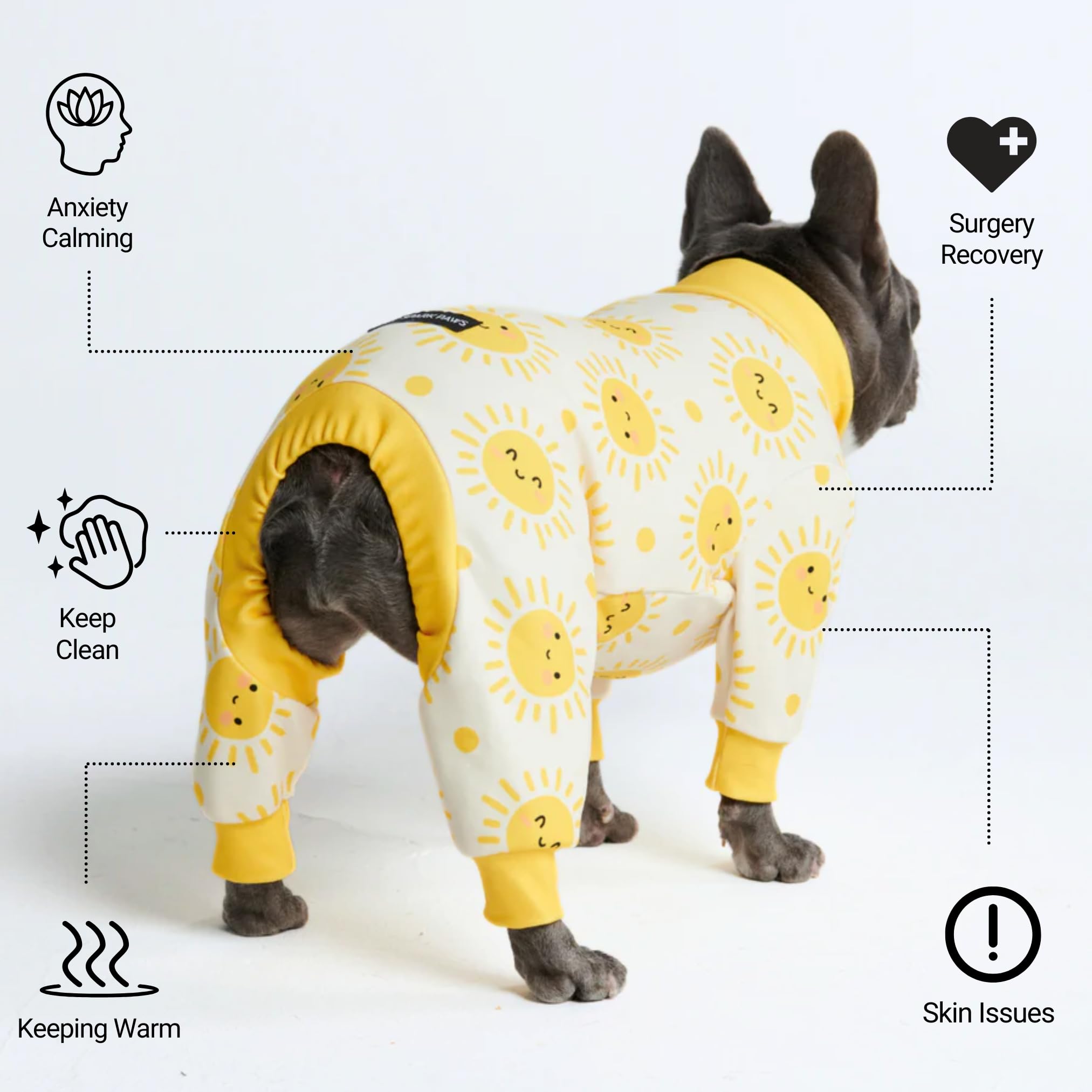 Spark Paws Pyjama Chien ajustement precis adapté à toutes tailles
