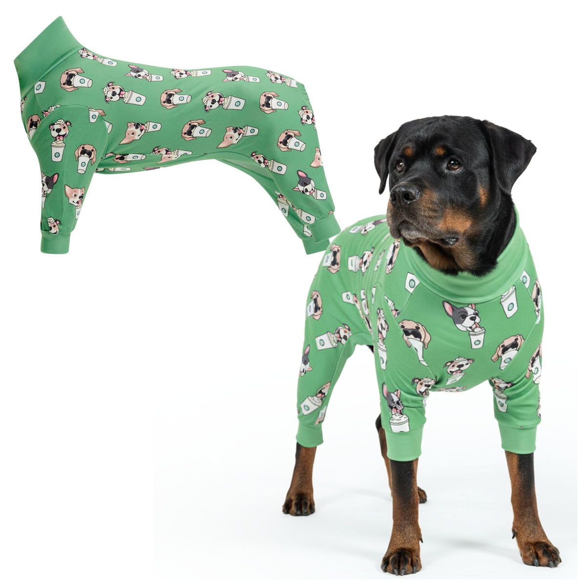 Spark Paws pyjama chien aperçu — confort doux pour la nuit et repos paisible.