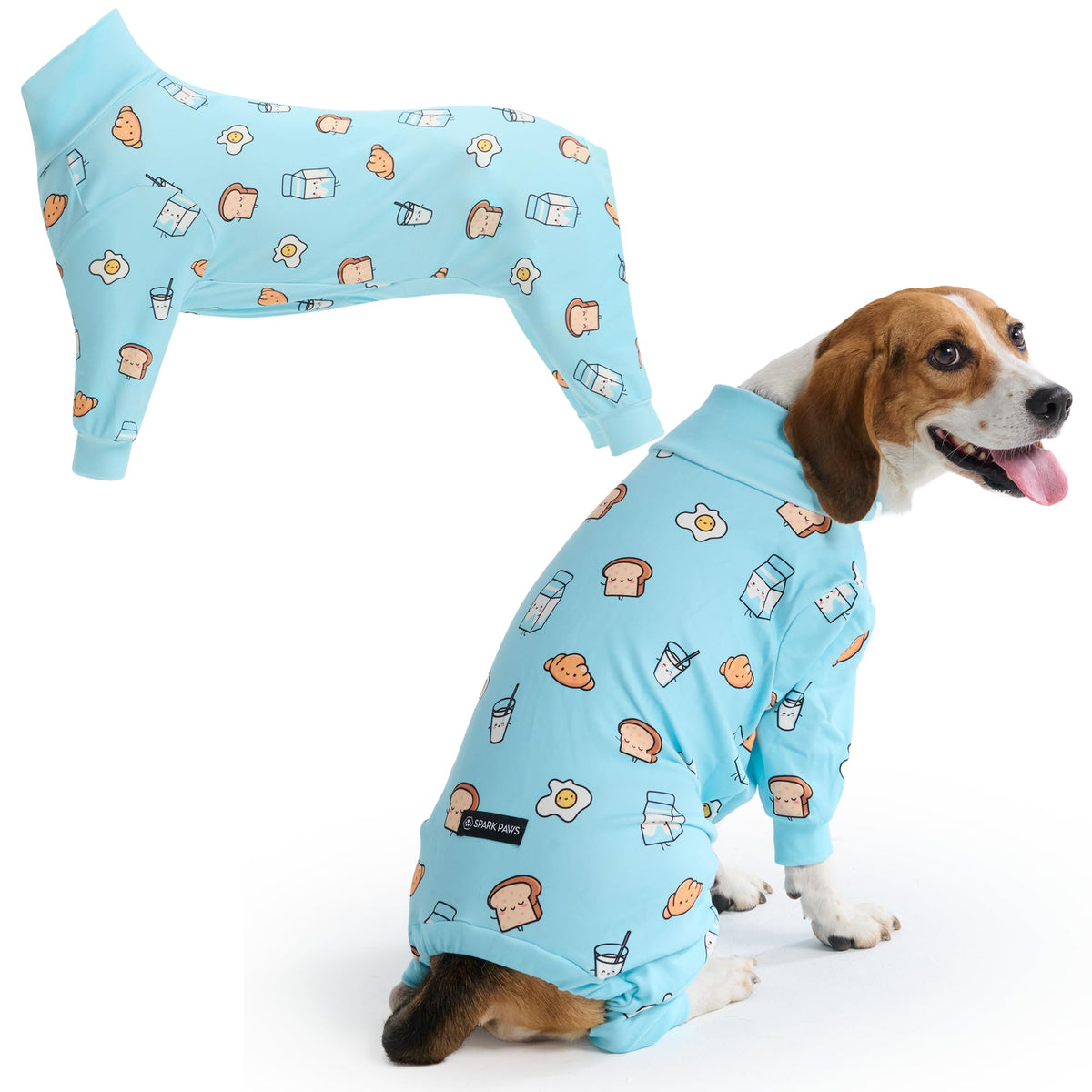 Spark Paws Pyjama chien avant : confort et ajustement précis