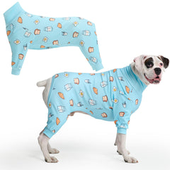 Spark Paws Pyjama chien bleu – Quatre-voies etirement pour confort optimal