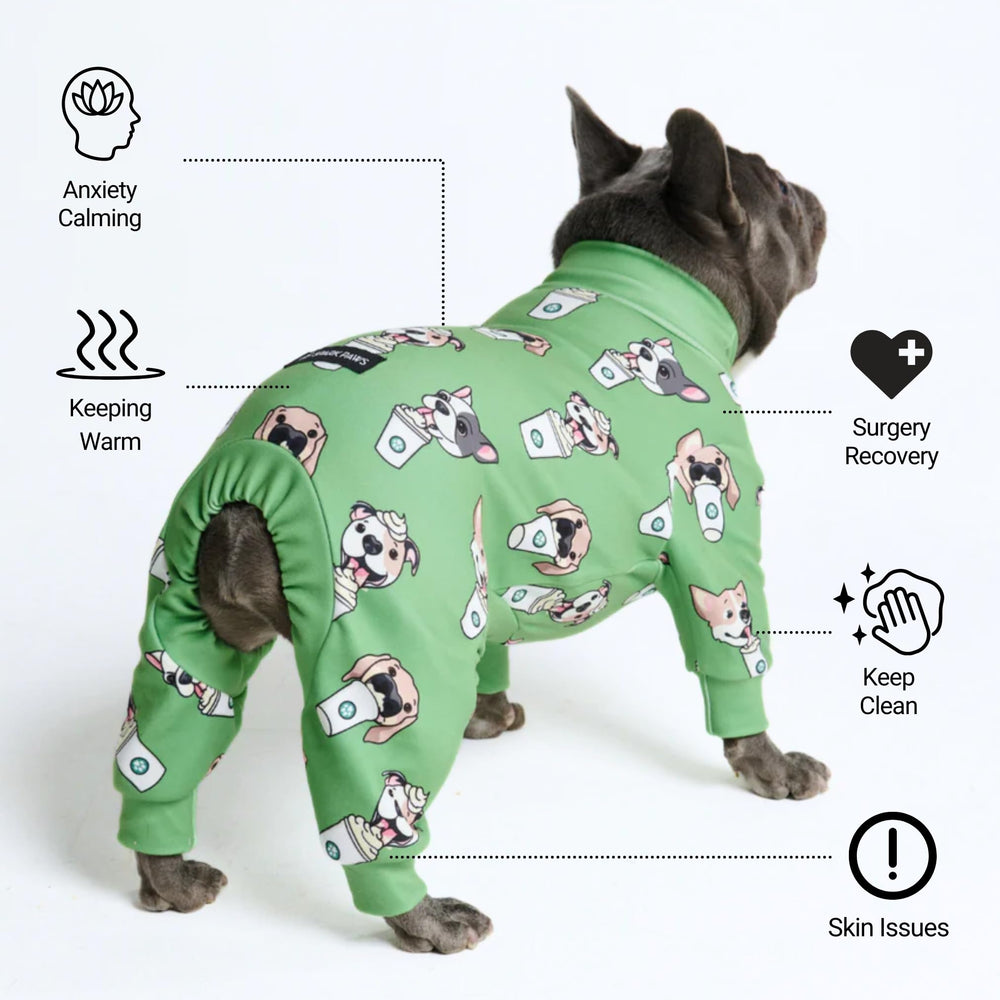 Spark Paws pyjama chien confort embrassant — sensation réconfortante pour chiens.