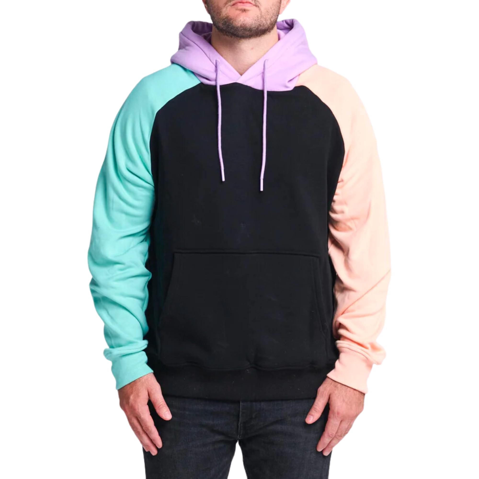 Spark Paws Sweat à capuche Homme – manches raglan, confort optimal au quotidien.