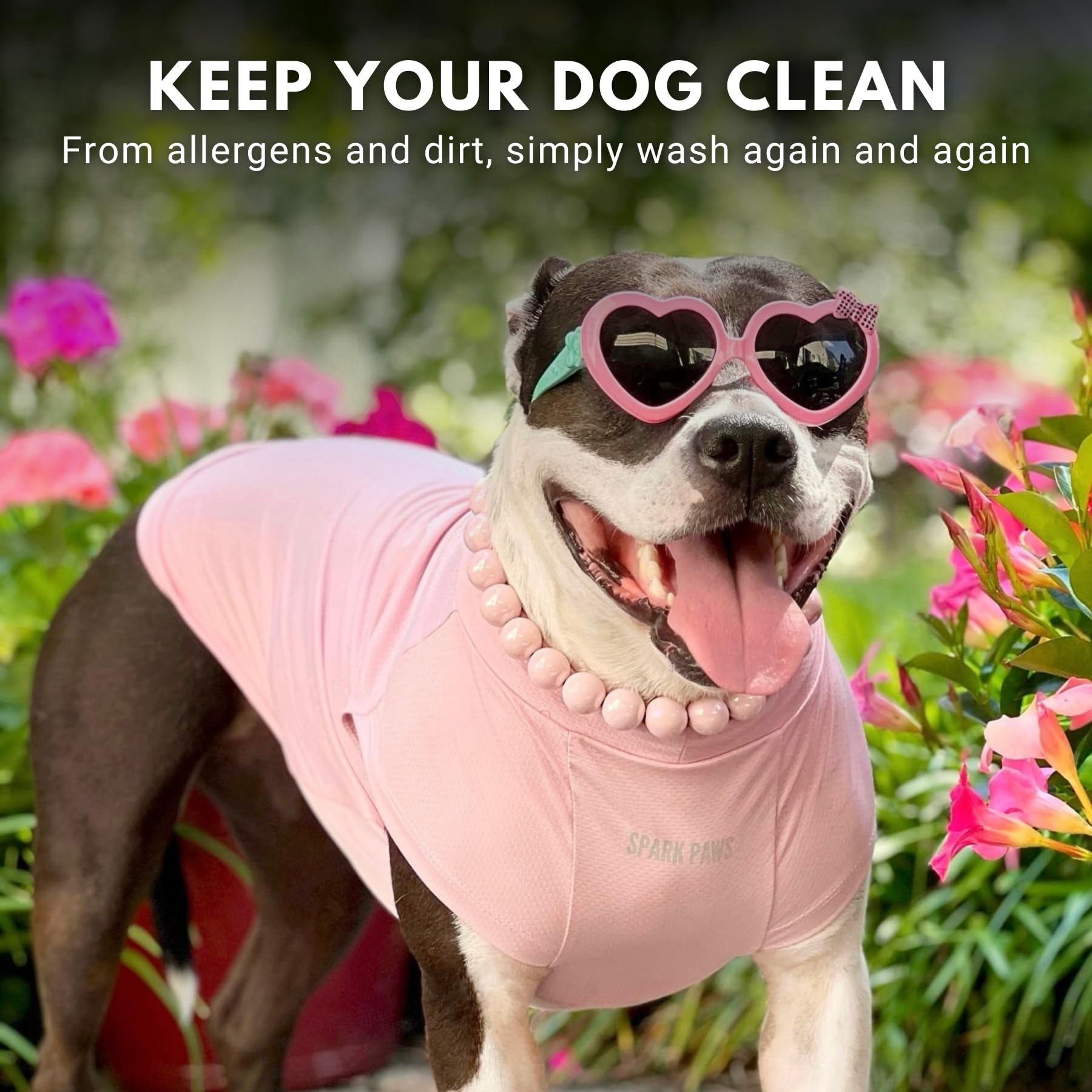 Spark Paws t-shirt chien ensemble de deux couleurs violet et rose pour variété.