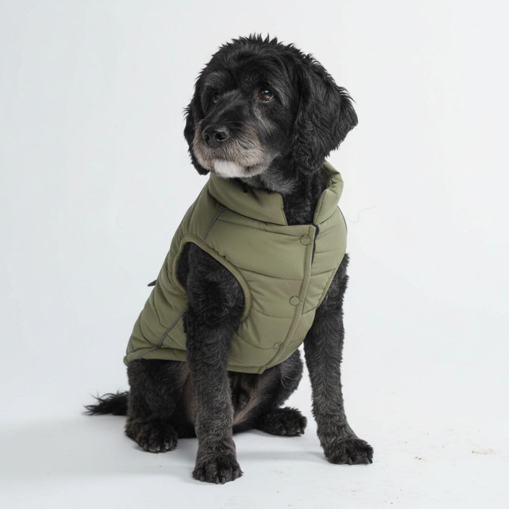 Spark Paws veste hivernale pour chien – vue avant, protège du froid et du vent.