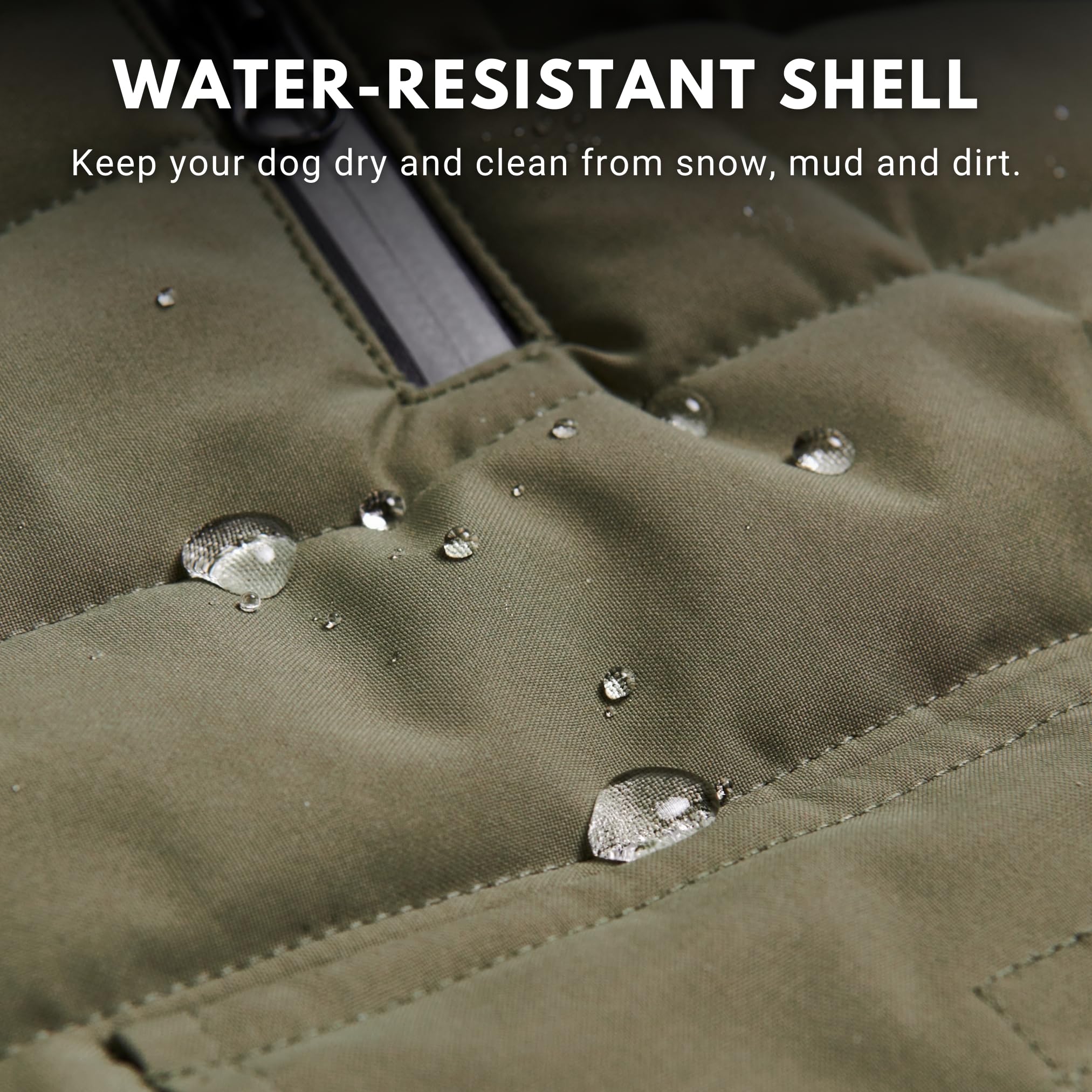 Spark Paws veste hivernale pour chien – ouverture-trou pour laisse, pratique.