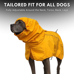 Spark Paws veste pluie chien doublure en mesh respirante pour le confort.