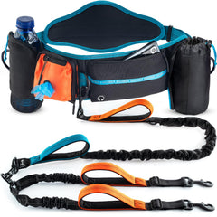 SparklyPets, double-bungee ceinture chien, maintien sûr lors de la marche à deux chiens.