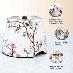 Design floral blanc Sparktek, ajout élégant à votre intérieur.