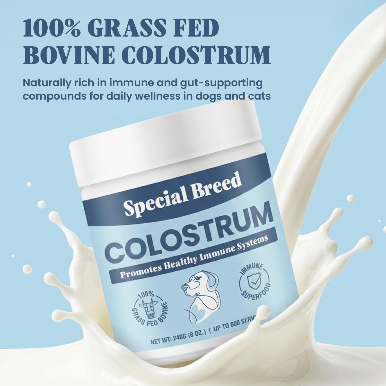 Special Breed Colostrum Bovin fabrication USA dans une installation GMP.