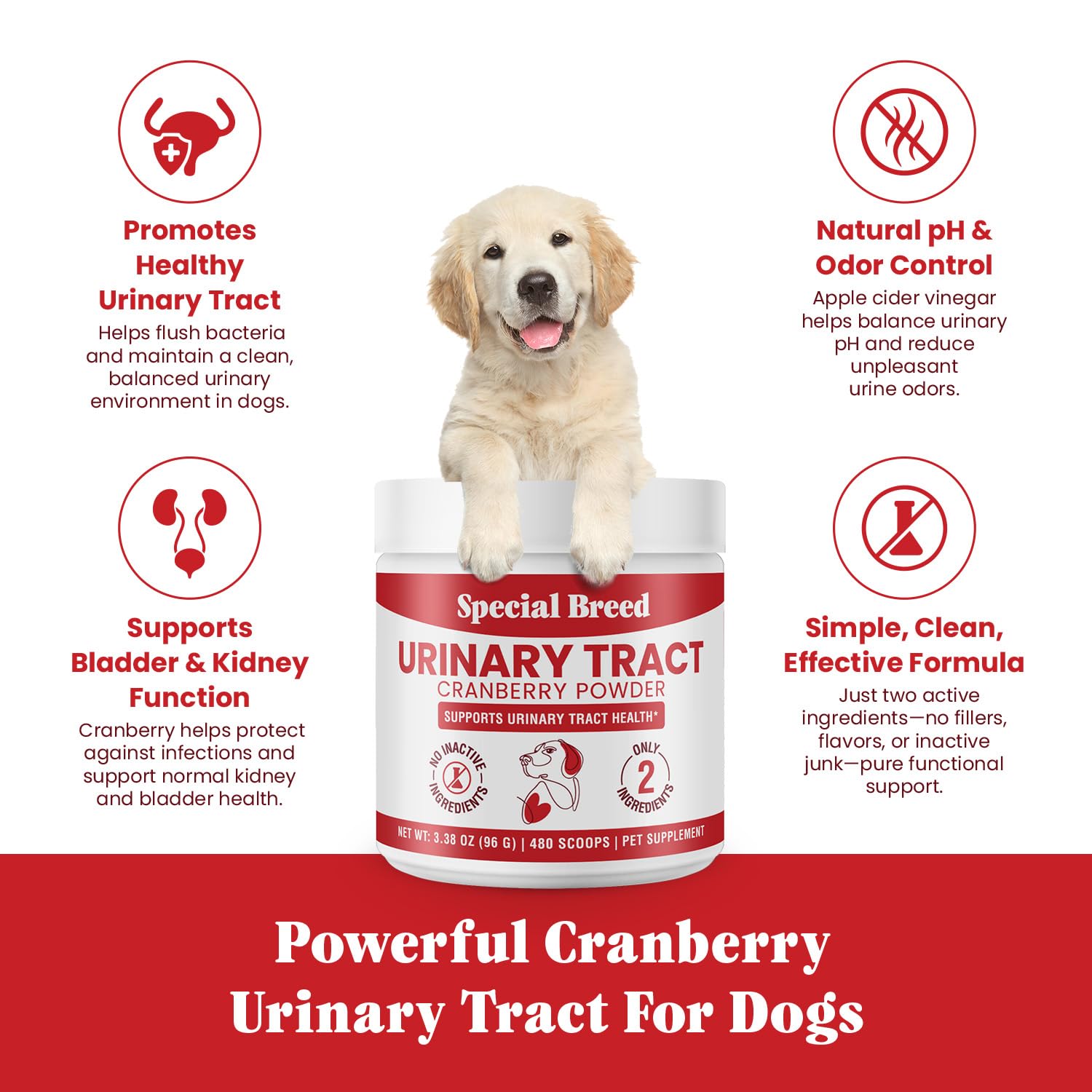Doseur pratique montrant le dosage facile pour le chien.