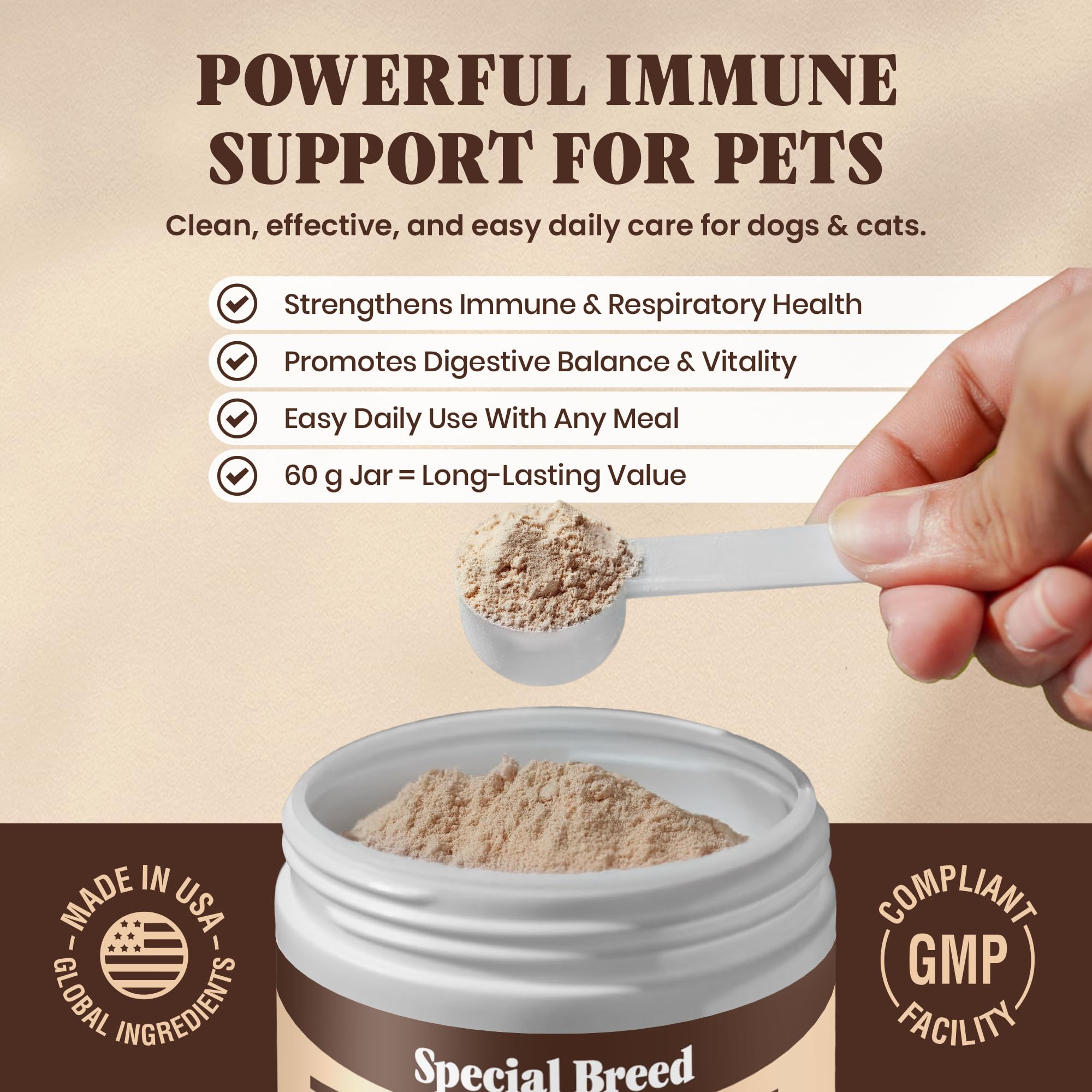 Special Breed équilibre digestion, favorise un estomac plus calme