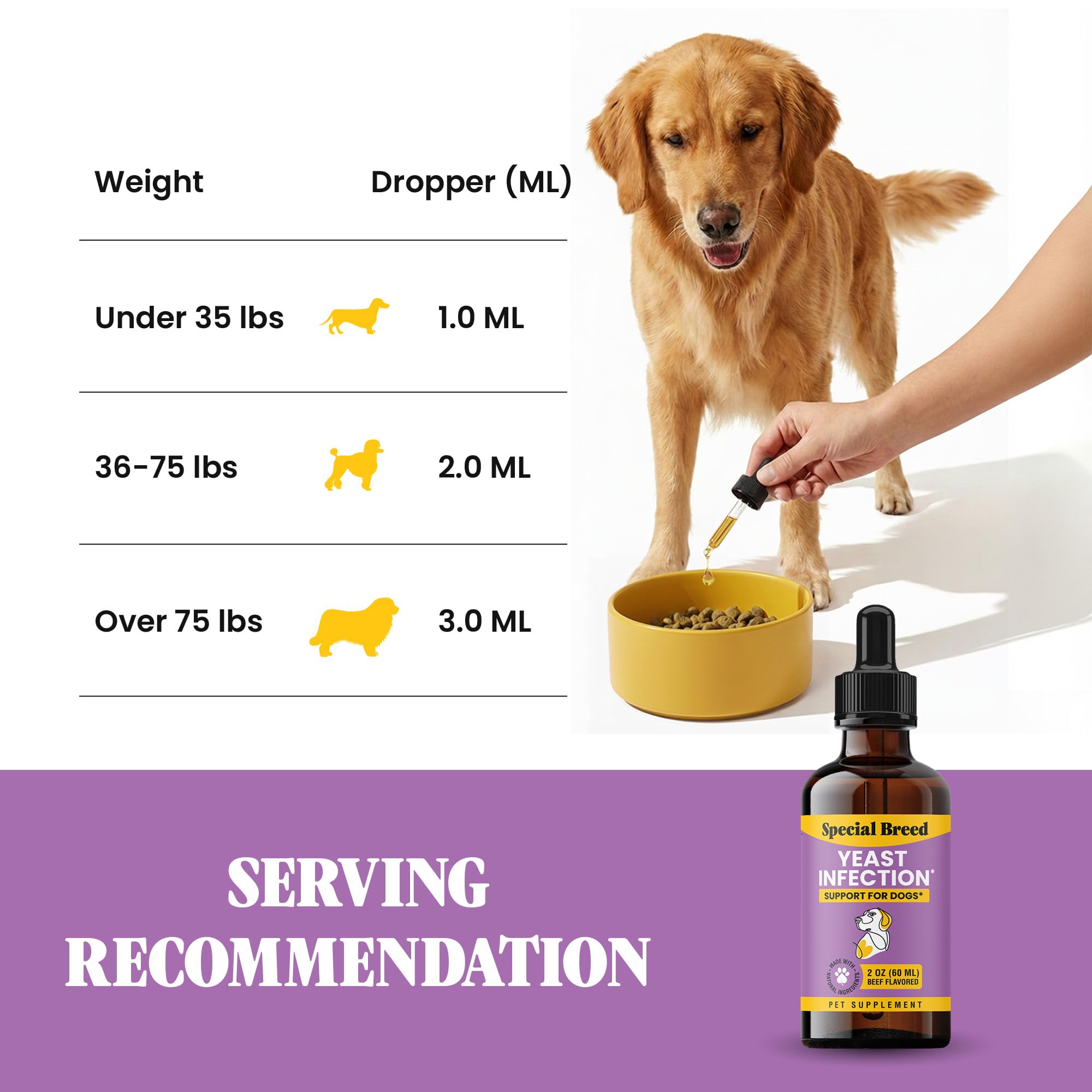 Special Breed gouttes-levures-chien-immunite-soutien: peut soutenir le système immunitaire.