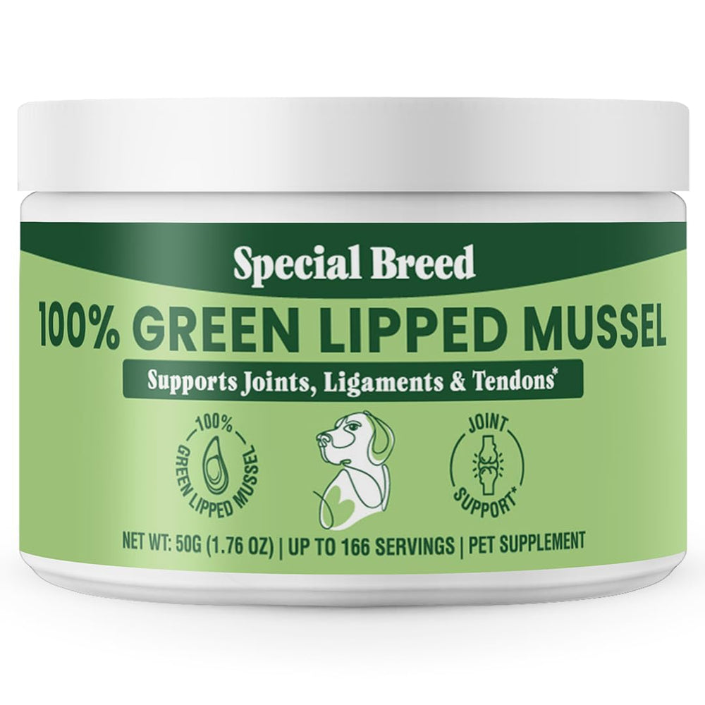 Special Breed poudre coquilles vertes – soutient la mobilité des articulations.