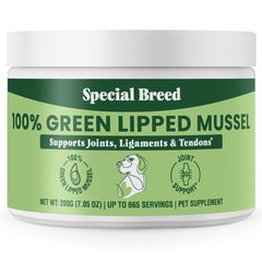 Special Breed - emballage du complément: soutien articulaire potentiel pour chiens et chats.