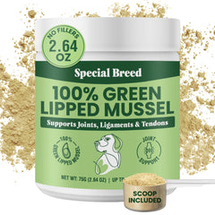 Special Breed poudre moules vertes Nouvelle-Zélande pour chiens et chats, soutien articulations potentiel.