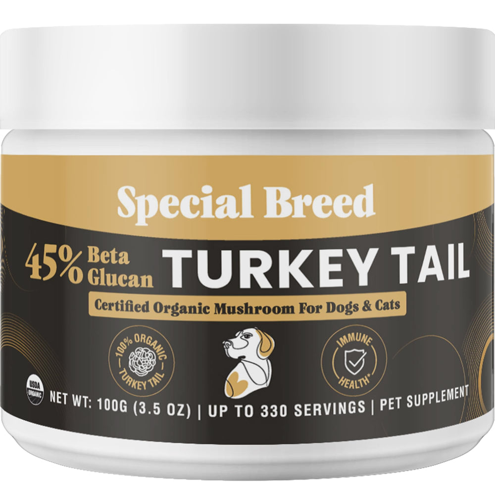 Special Breed tramete queue-dinde flacon, soutien immunitaire potentiel pour chiens et chats