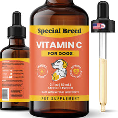 Special Breed Vitamine C pour chien, flacon-pour, soutien immunitaire potentiel.