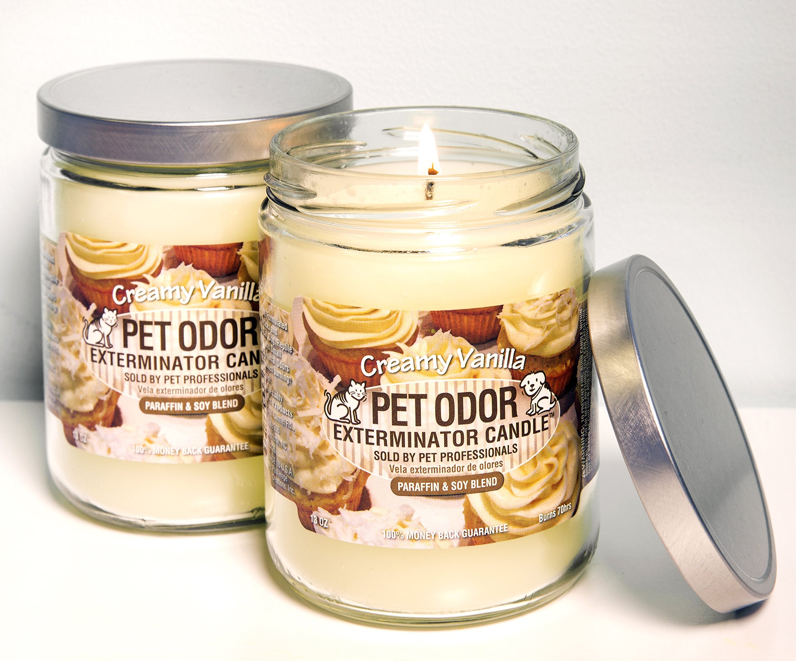 Pack de deux bougies SPECIALTY PET PRODUCTS odeur vanille crème