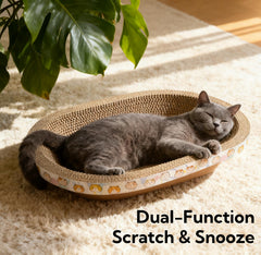 Spindro design moderne chat carton-respirant: s'intègre au décor.