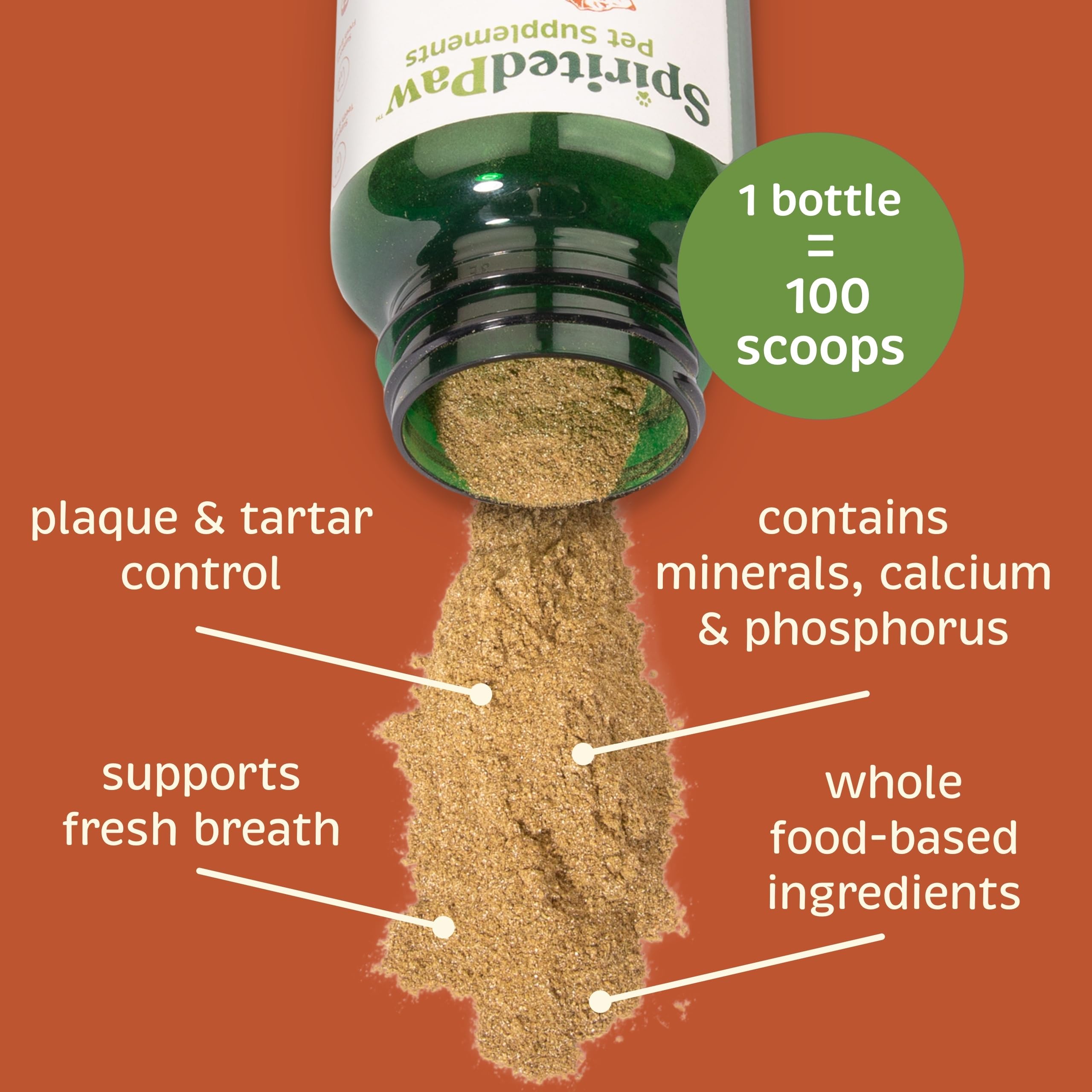Spirited Paw Dental : extrait d'algues biologiques pour l'hygiène dentaire