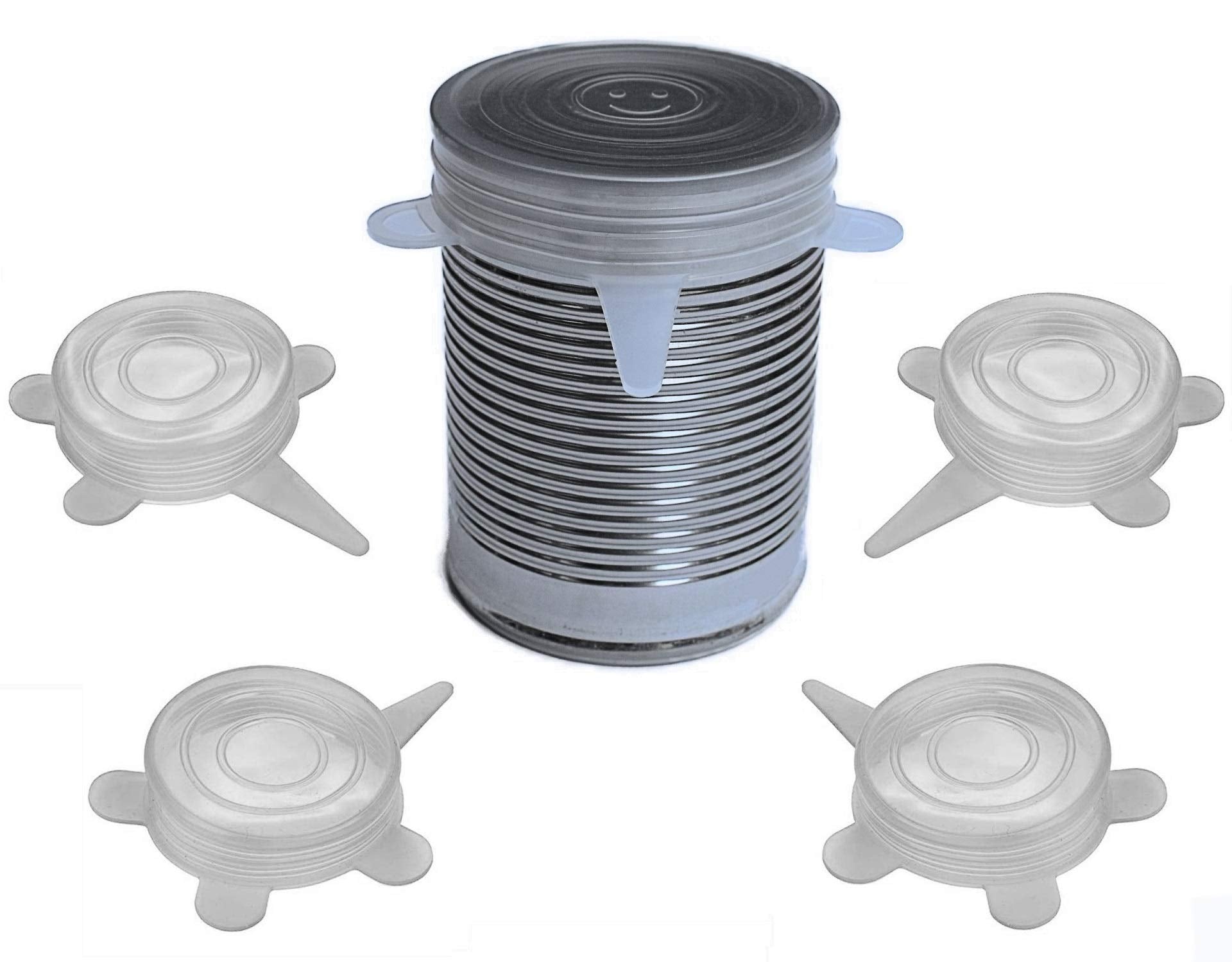 Spoiled Pet - Couvercles silicone pour conserves 4-pack, maintien de la fraîcheur.