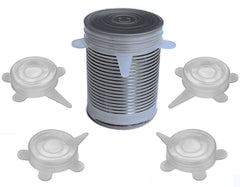 Spoiled Pet - Couvercles silicone pour conserves 4-pack, maintien de la fraîcheur.