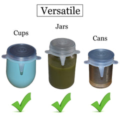 Spoiled Pet - Couvercles universels 3oz à 12oz pour conserver les conserves.